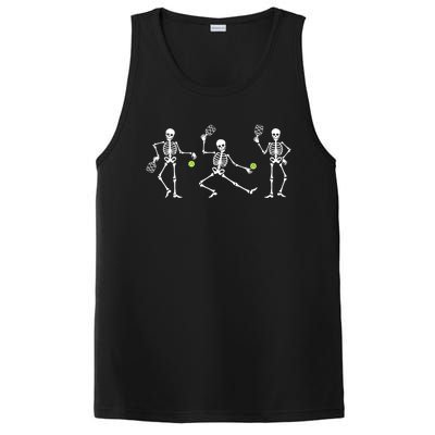 Halloween Pickleball Costume Skeletons Playing Pickleball PosiCharge Competitor Tank