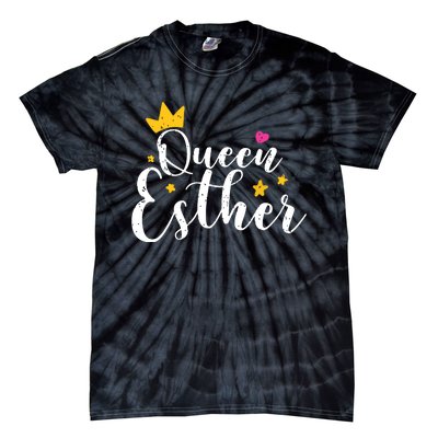 Happy Purim Costume Idea Queen Esther Hebrew Jewish Holiday Tie-Dye T-Shirt