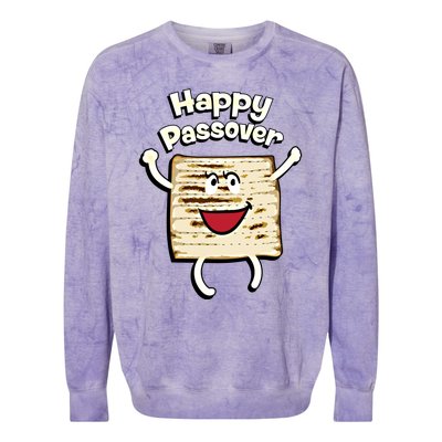 Happy Passover Cute Joyful Sedar Feast Gift Colorblast Crewneck Sweatshirt