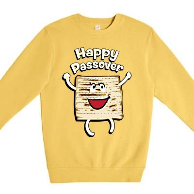 Happy Passover Cute Joyful Sedar Feast Gift Premium Crewneck Sweatshirt