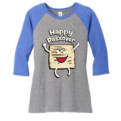 Happy Passover Cute Joyful Sedar Feast Gift Women's Tri-Blend 3/4-Sleeve Raglan Shirt