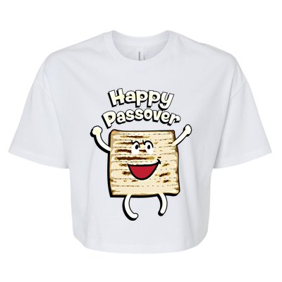 Happy Passover Cute Joyful Sedar Feast Gift Bella+Canvas Jersey Crop Tee