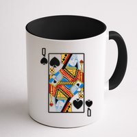 Halloween Playing Card Costume QUEEN Of SPADES Mug