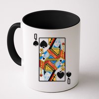 Halloween Playing Card Costume QUEEN Of SPADES Mug