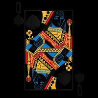 Halloween Playing Card Costume QUEEN Of SPADES Mug