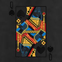 Halloween Playing Card Costume QUEEN Of SPADES 25L Jumbo Tote