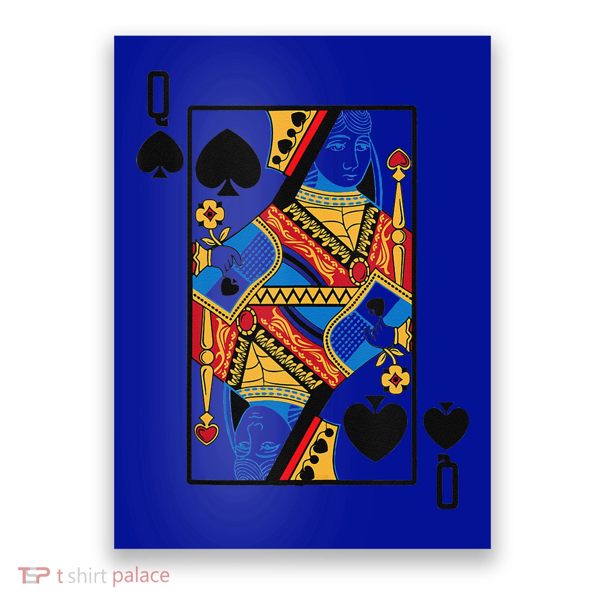 Halloween Playing Card Costume QUEEN Of SPADES Poster