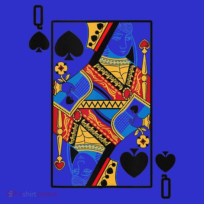 Halloween Playing Card Costume QUEEN Of SPADES Stripe Pom Pom Beanie