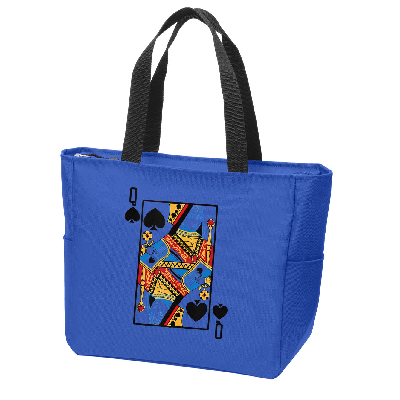 Halloween Playing Card Costume QUEEN Of SPADES Zip Tote Bag