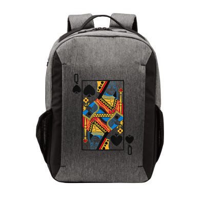 Halloween Playing Card Costume QUEEN Of SPADES Vector Backpack