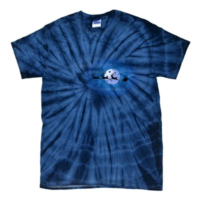 HoHo2 | Pickleball Christmas | Pickleball Santa | Pickleball Moon | Great Tie-Dye T-Shirt