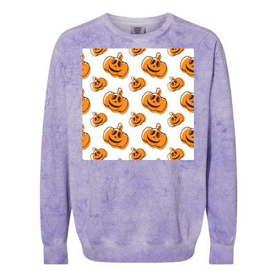 Halloween Pumpkin Cartoon Colorblast Crewneck Sweatshirt