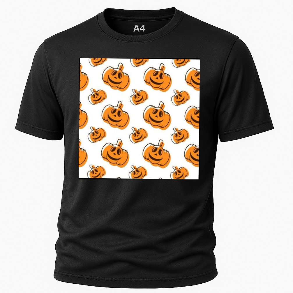 Halloween Pumpkin Cartoon Performance Shirt