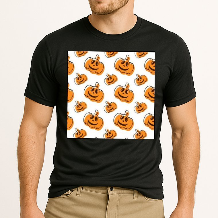 Halloween Pumpkin Cartoon Performance Shirt