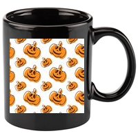 Halloween Pumpkin Cartoon 11oz C Handle Ceramic Mug