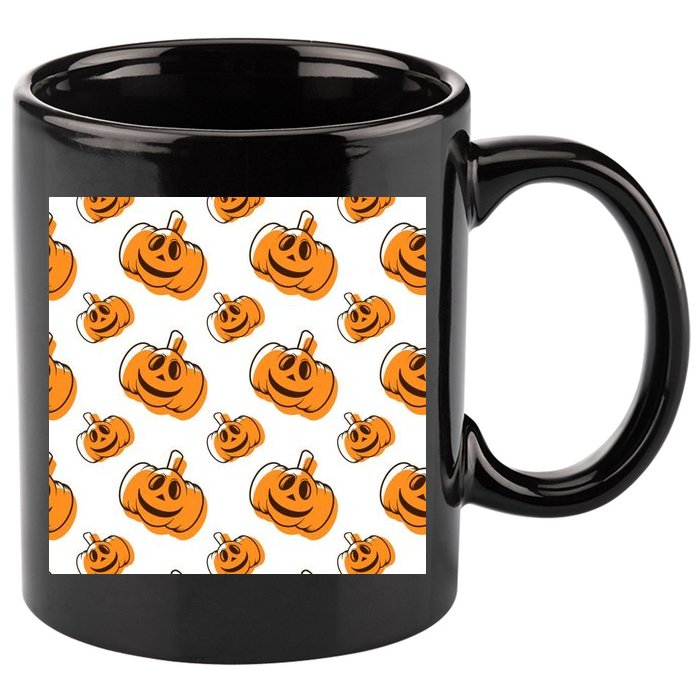 Halloween Pumpkin Cartoon 11oz C Handle Ceramic Mug