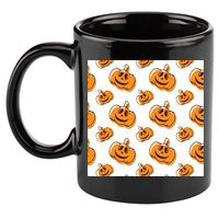 Halloween Pumpkin Cartoon 11oz C Handle Ceramic Mug