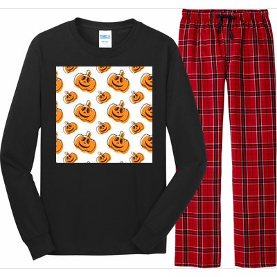 Halloween Pumpkin Cartoon Long Sleeve Pajama Set