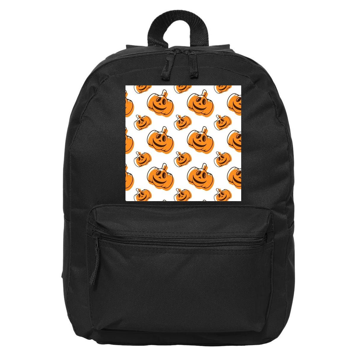 Halloween Pumpkin Cartoon 16 in Basic Backpack