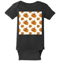 Halloween Pumpkin Cartoon Baby Bodysuit