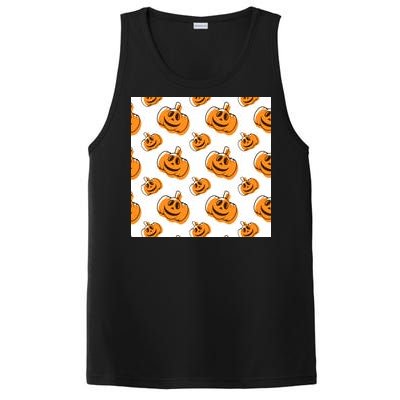 Halloween Pumpkin Cartoon PosiCharge Competitor Tank