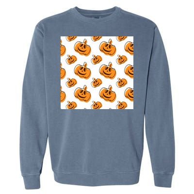 Halloween Pumpkin Cartoon Garment-Dyed Sweatshirt