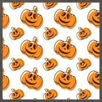 Halloween Pumpkin Cartoon Cotton Canvas Backpack
