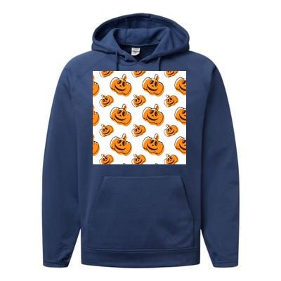 Halloween Pumpkin Cartoon Performance Fleece Hoodie