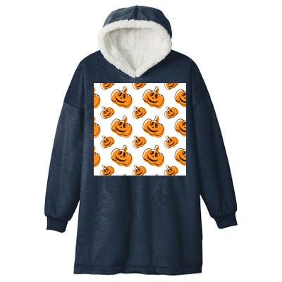 Halloween Pumpkin Cartoon Hooded Wearable Blanket