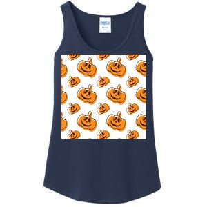 Halloween Pumpkin Cartoon Ladies Essential Tank