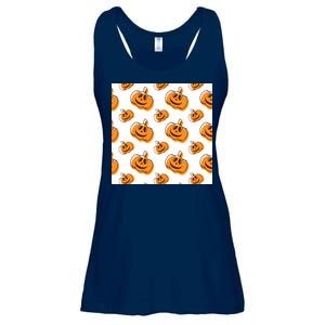 Halloween Pumpkin Cartoon Ladies Essential Flowy Tank