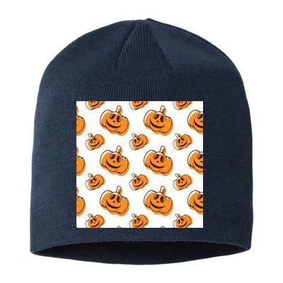 Halloween Pumpkin Cartoon Sustainable Beanie