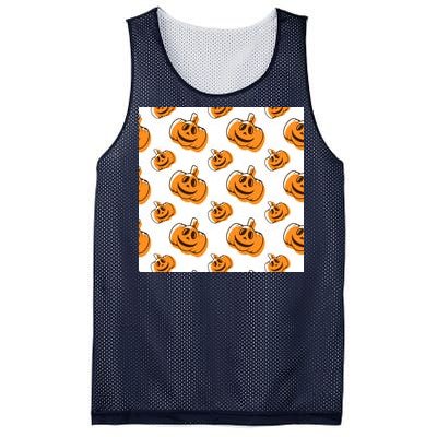 Halloween Pumpkin Cartoon Mesh Reversible Basketball Jersey Tank