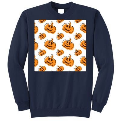 Halloween Pumpkin Cartoon Tall Sweatshirt