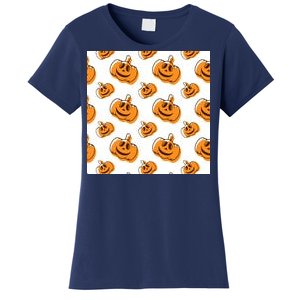 Halloween Pumpkin Cartoon Women's T-Shirt