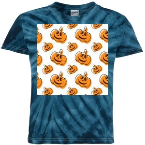 Halloween Pumpkin Cartoon Kids Tie-Dye T-Shirt