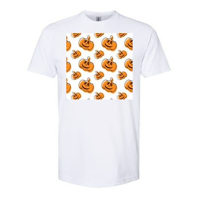 Halloween Pumpkin Cartoon Softstyle® CVC T-Shirt