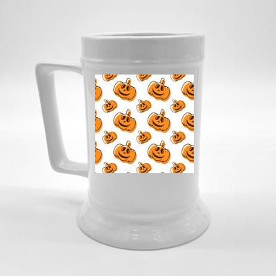 Halloween Pumpkin Cartoon Beer Stein