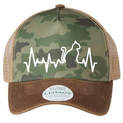 Heartbeat Pulse Cat Legacy Tie Dye Trucker Hat