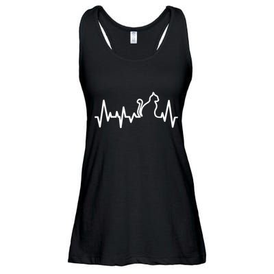 Heartbeat Pulse Cat Ladies Essential Flowy Tank