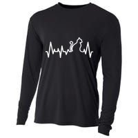Heartbeat Pulse Cat Cooling Performance Long Sleeve Crew