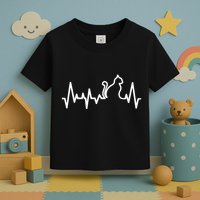 Heartbeat Pulse Cat Toddler T-Shirt