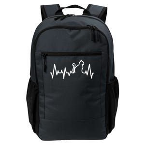 Heartbeat Pulse Cat Daily Commute Backpack