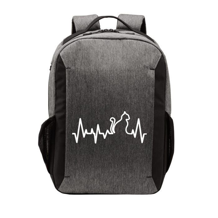 Heartbeat Pulse Cat Vector Backpack