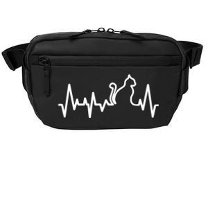 Heartbeat Pulse Cat Crossbody Pack