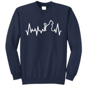 Heartbeat Pulse Cat Sweatshirt