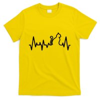 Heartbeat Pulse Cat T-Shirt