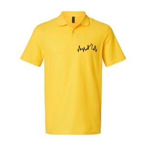 Heartbeat Pulse Cat Softstyle Adult Sport Polo