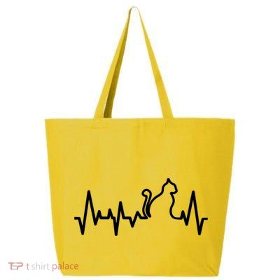 Heartbeat Pulse Cat 25L Jumbo Tote