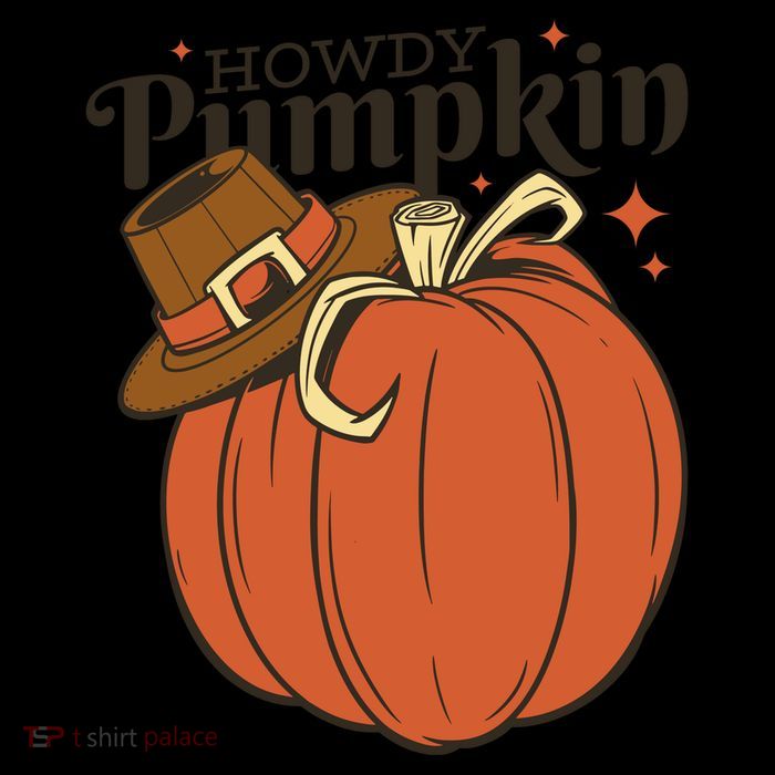 Howdy Pumpkin Cowboy Fall Drawstring Bag
